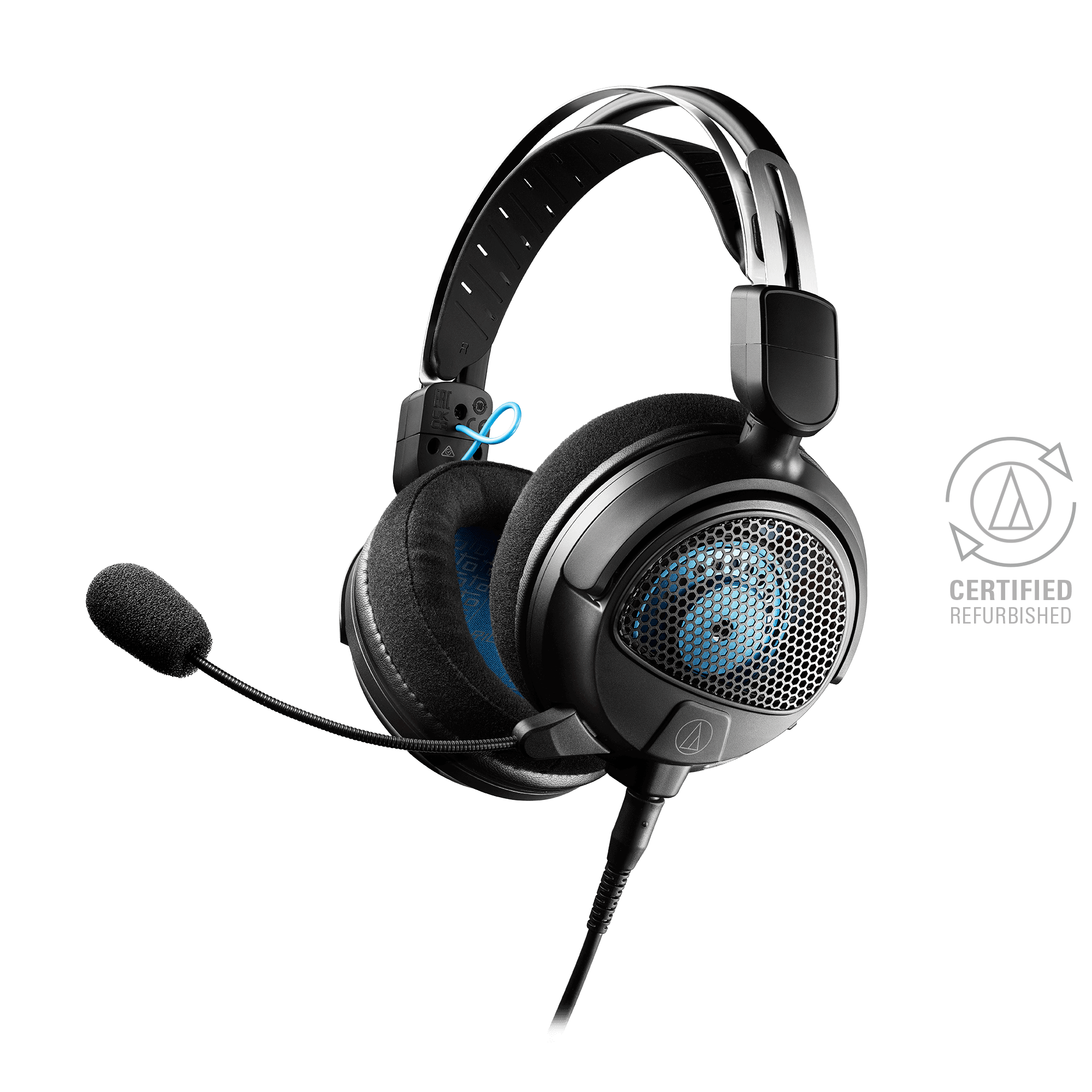 ATH-GDL3BK-CR High-Fidelity Open-Back Gaming Headset | Certified 